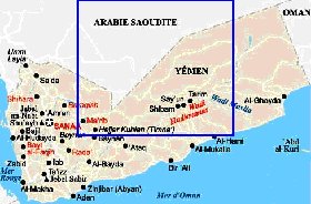 carte de Yemen