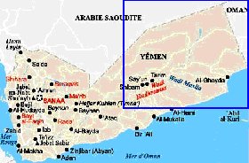 carte de Yemen