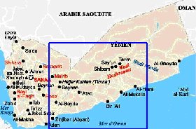 carte de Yemen