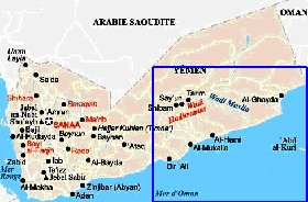 carte de Yemen