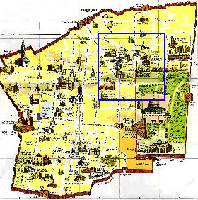 mapa de Jerusalem em ingles