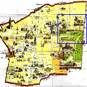 carte de Jerusalem en anglais