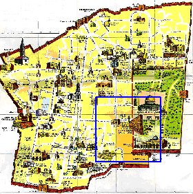 mapa de Jerusalem em ingles