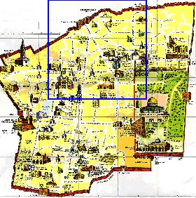 mapa de Jerusalem em ingles