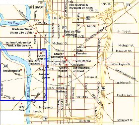 mapa de Indianapolis
