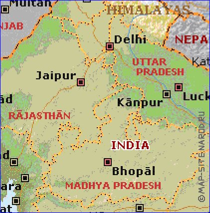 Administrativa mapa de India