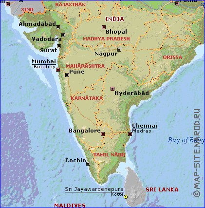 Administrativa mapa de India