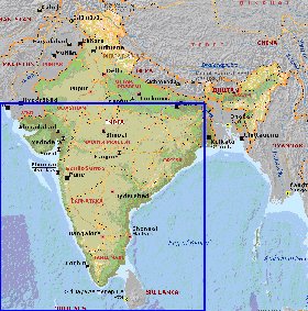 Administrativa mapa de India