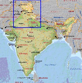 Administratives carte de Inde
