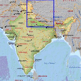 Administratives carte de Inde