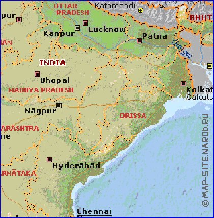 Administrativa mapa de India