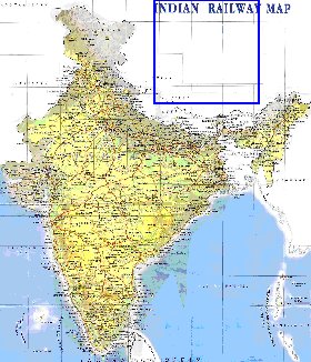 mapa de India em ingles