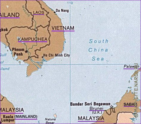 Administratives carte de Indonesie en anglais