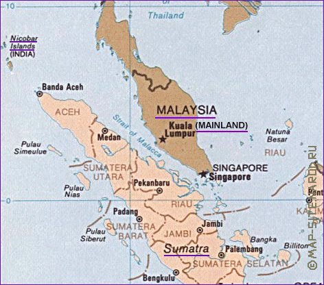 Administrativa mapa de Indonesia em ingles