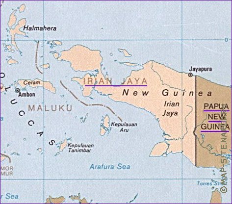 Administrativa mapa de Indonesia em ingles