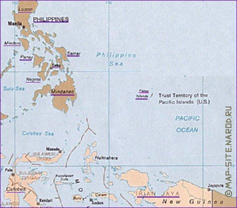 Administrativa mapa de Indonesia em ingles