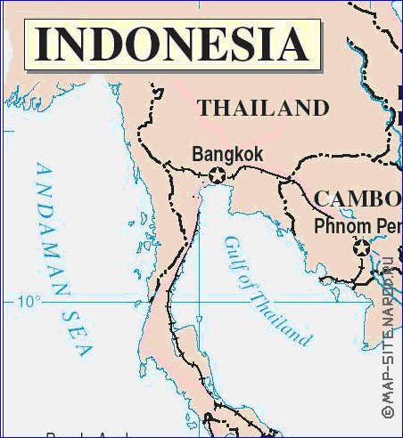 Administratives carte de Indonesie