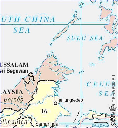 Administrativa mapa de Indonesia