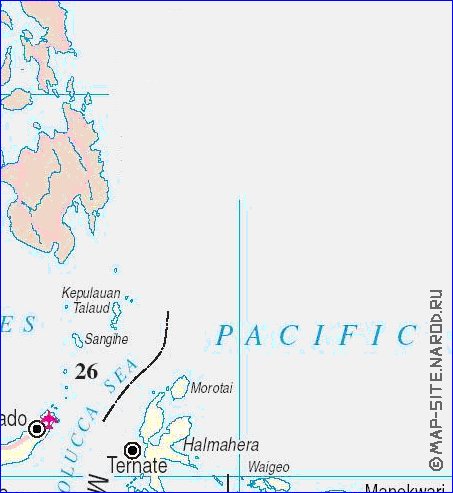 Administrativa mapa de Indonesia