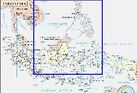 Administrativa mapa de Indonesia