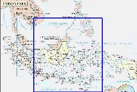 Administratives carte de Indonesie