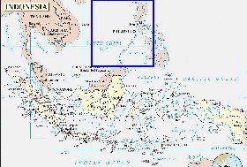 Administrativa mapa de Indonesia