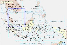 Administratives carte de Indonesie