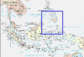 Administrativa mapa de Indonesia