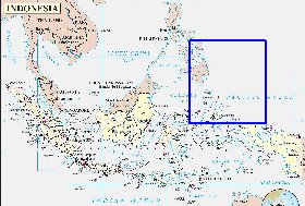 Administrativa mapa de Indonesia