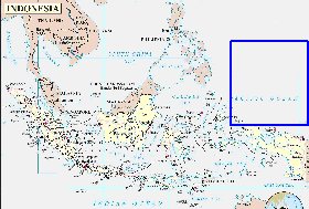 Administrativa mapa de Indonesia