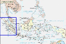 Administrativa mapa de Indonesia