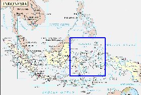 Administrativa mapa de Indonesia