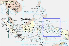 Administrativa mapa de Indonesia