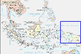 Administrativa mapa de Indonesia