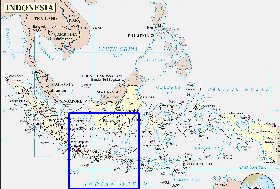 Administratives carte de Indonesie