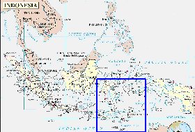 Administrativa mapa de Indonesia