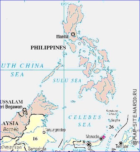 Administrativa mapa de Indonesia