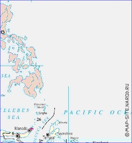 Administrativa mapa de Indonesia