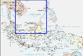 Administratives carte de Indonesie