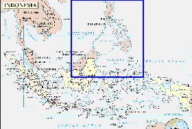 Administrativa mapa de Indonesia