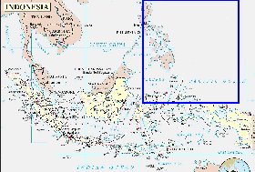 Administrativa mapa de Indonesia