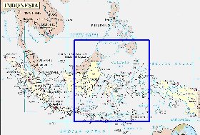 Administrativa mapa de Indonesia