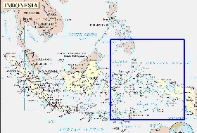 Administrativa mapa de Indonesia