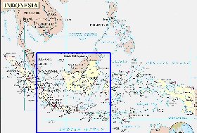 Administrativa mapa de Indonesia