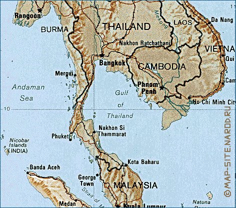 carte de Indonesie en anglais