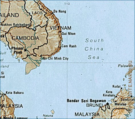carte de Indonesie en anglais