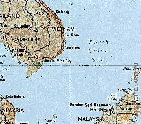 mapa de Indonesia em ingles