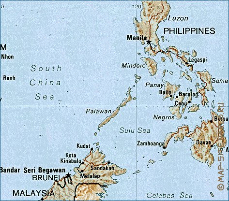 mapa de Indonesia em ingles