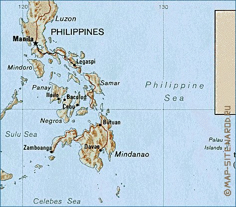 mapa de Indonesia em ingles