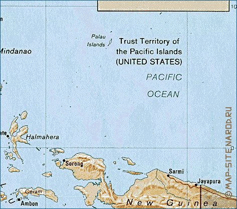 mapa de Indonesia em ingles